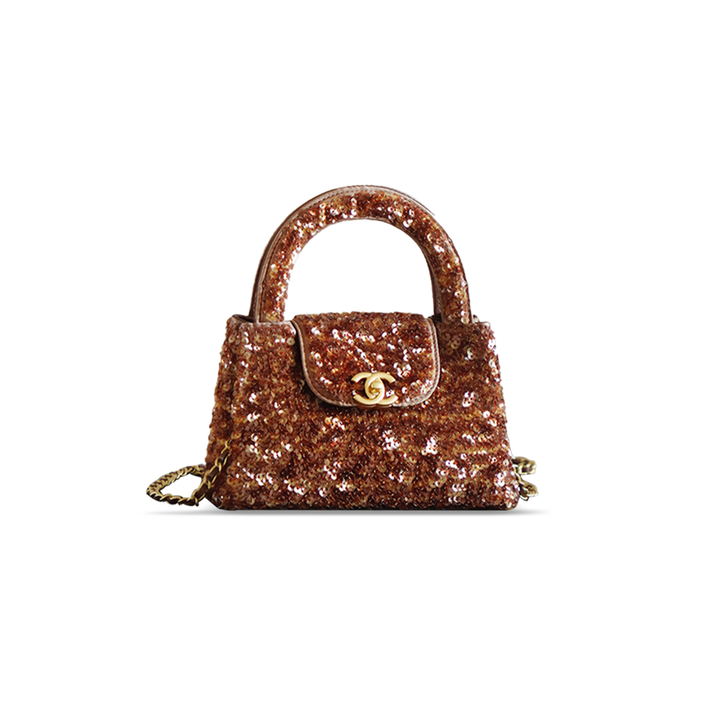 CHANEL MINI KELLY SHOPPING BAG AS4416 (19*13*7cm)